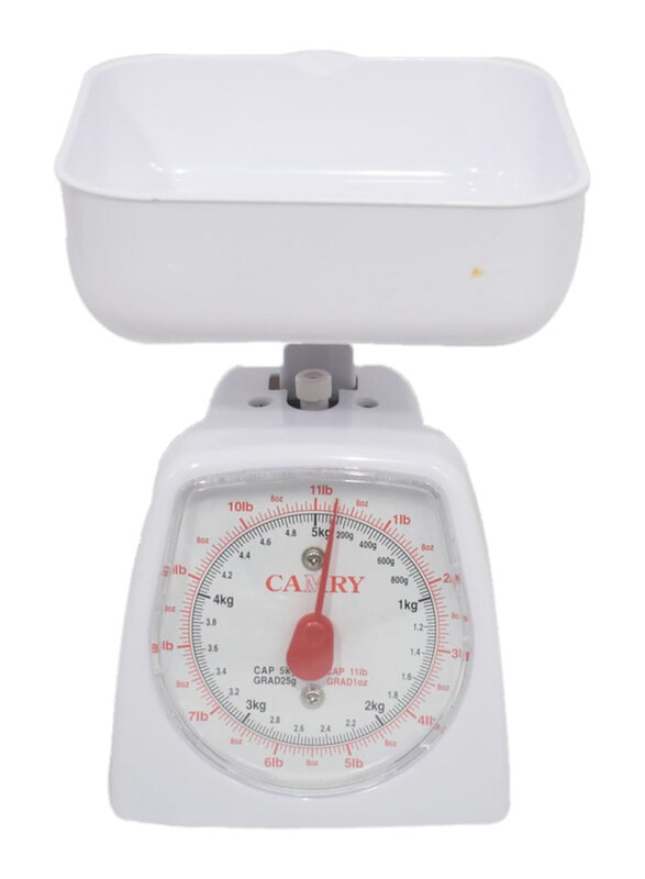 

Camry Bathroom Kitchen Scale, White