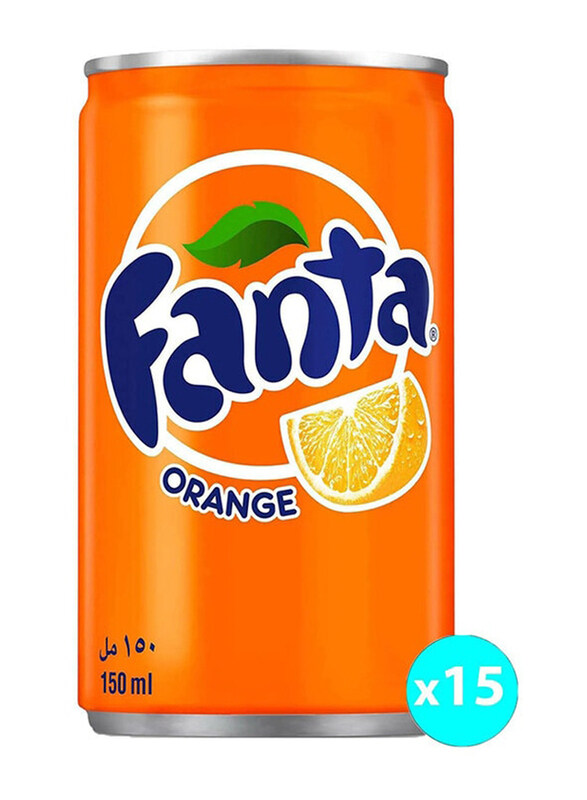 

Fanta Orange Soft Drink, 15 x 150ml