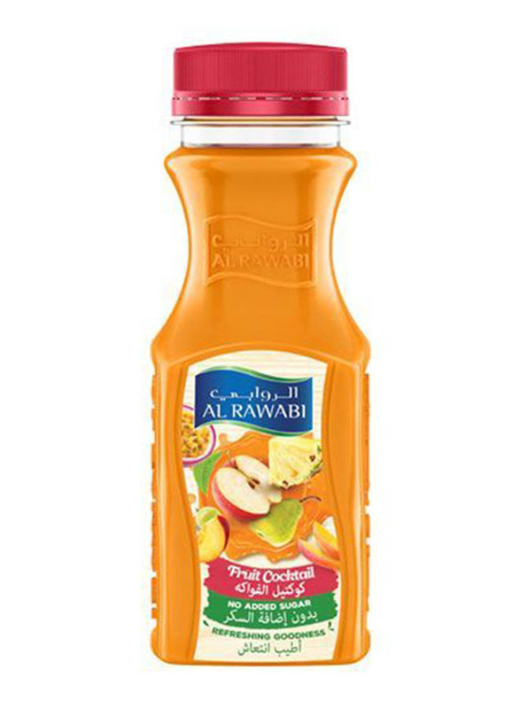 Al Rawabi No Added Sugar Cocktail Fruit Juice Bottle, 200ml