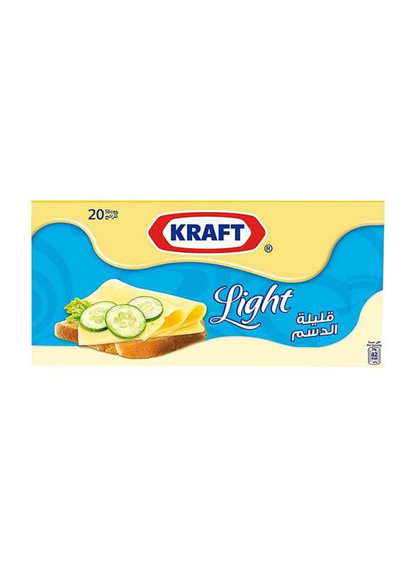 

Kraft Light Cheese Slices, 20 Slices, 400g