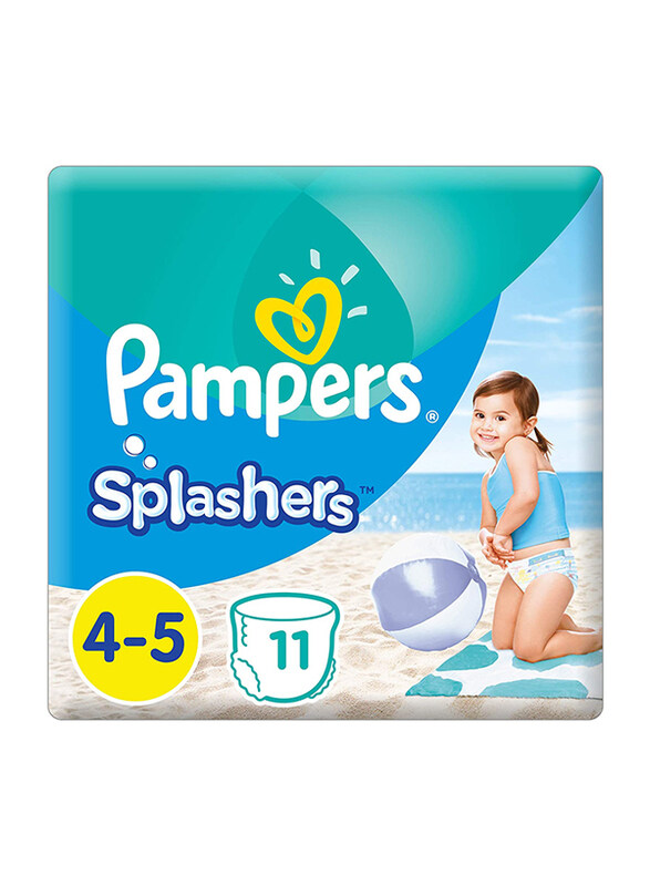 

Pampers Splashers Pants Swim Diapers, Size 4+, 9-14 kg, 11 Count