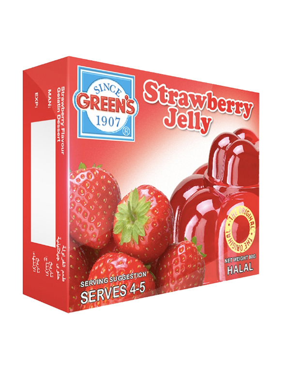 Greens Strawberry Jelly, 80g