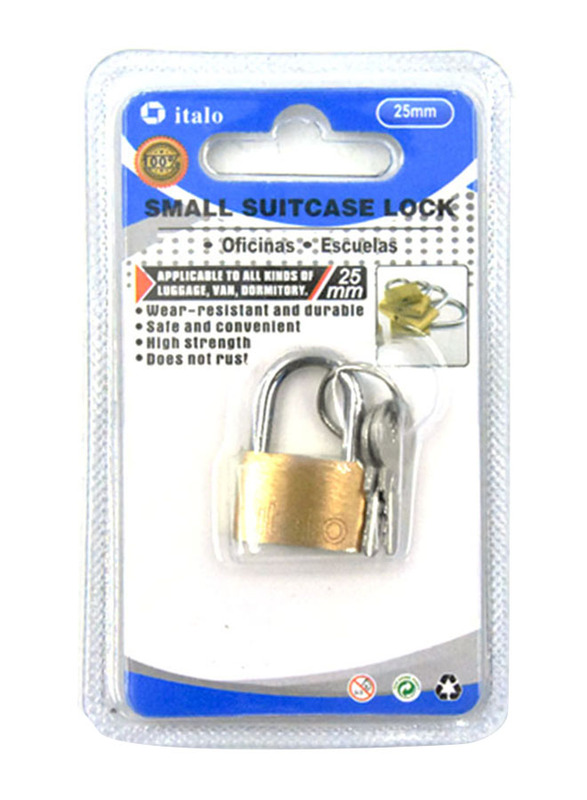 Italo Small Suitcase Lock, 25mm, Multicolour