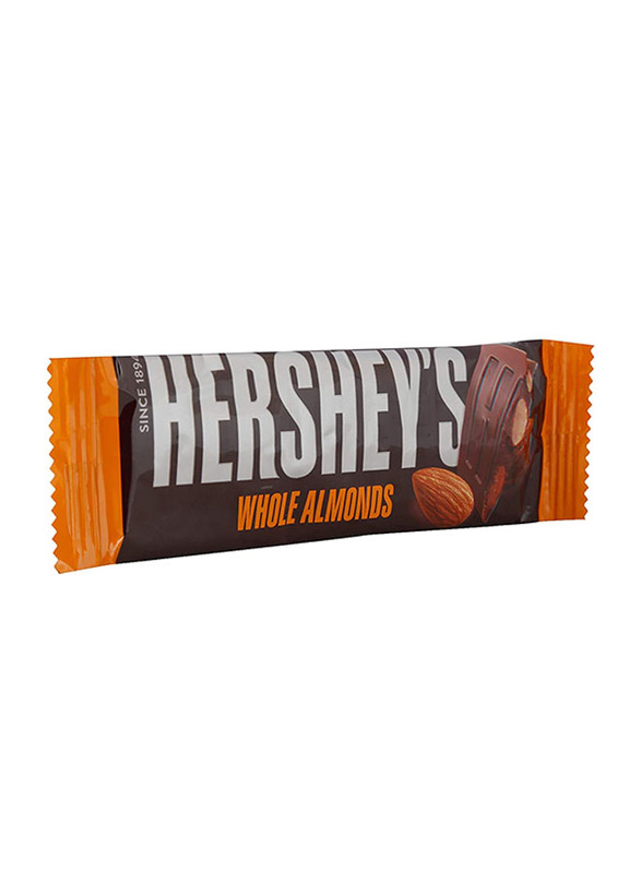 Hersheys Dark Chocolate with Whole Almonds Bar, 40g