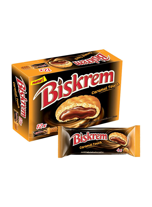 

Ulker Biskrem Cookies Filled with Caramel Cream, 12 x 36g