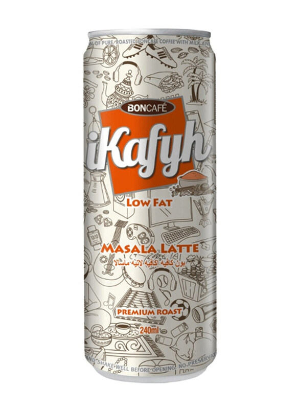 

Boncafe iKafyh Low Fat Masala Iced Latte, Preservatives Free, 240ml