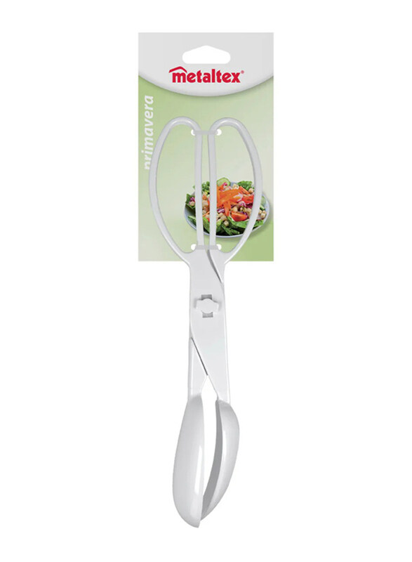 

Metaltex Plastic Salad Serving Tongs, White