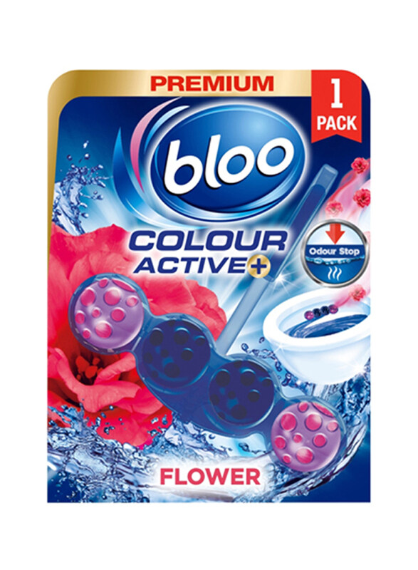 

Bloo Colour Active Fresh Flowers Toilet Rim Block, 50g
