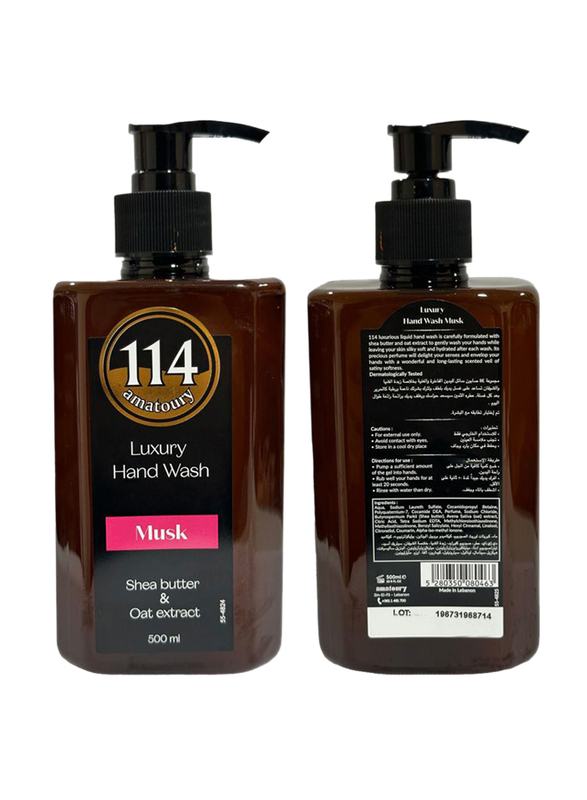 114 Amatoury Luxury Musk Hand Wash, 500ml