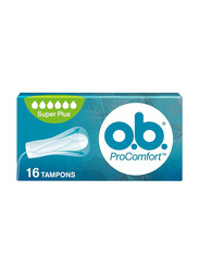 O.B. Pro Comfort Dynamic Fit Technology Tampons, Super Plus, 16 Pieces