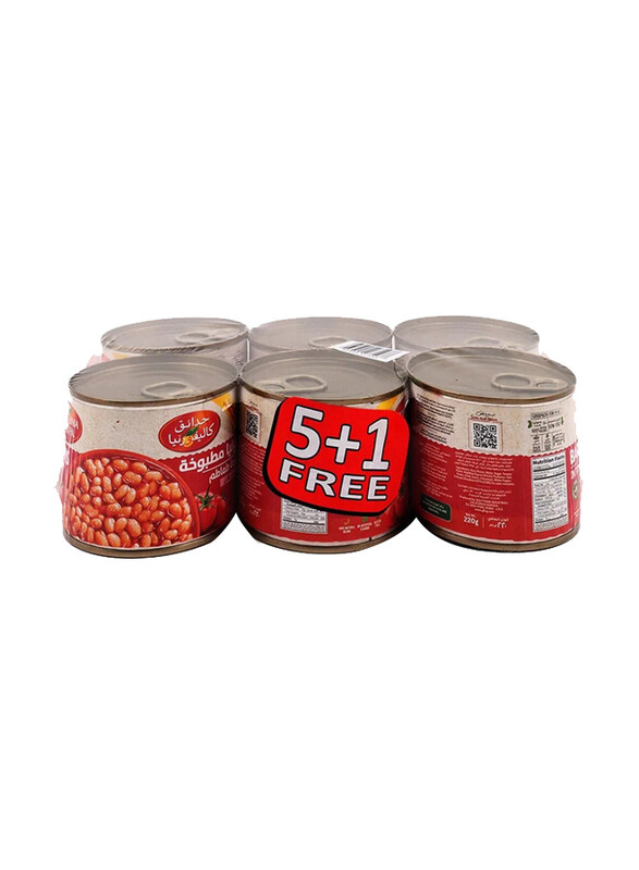 

California Garden Baked Beans in Tomato Sauce, 6 x 220g