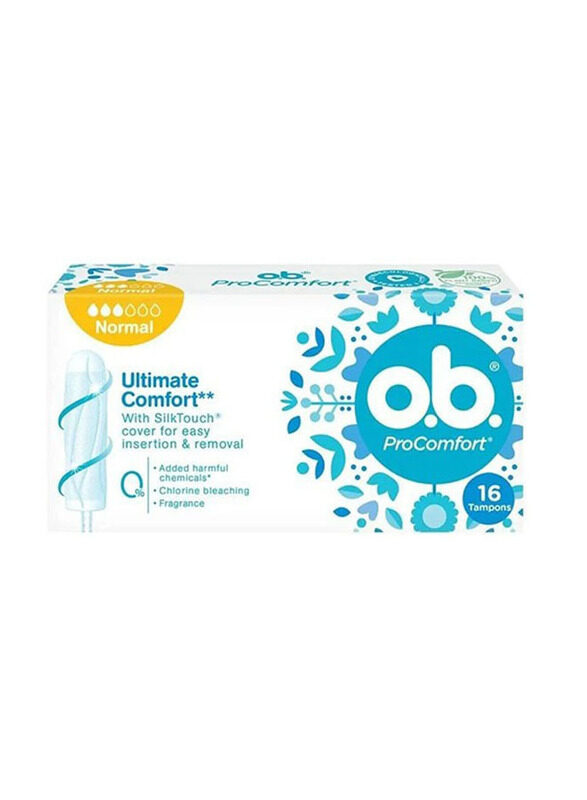 

OB Comfort Normal Tampons, 16 Piece