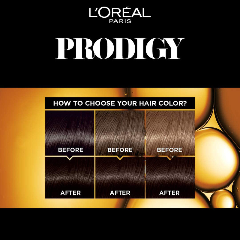 L'Oreal Paris Prodigy Permanent Oil Hair Color, 4.0 Sepia Brown