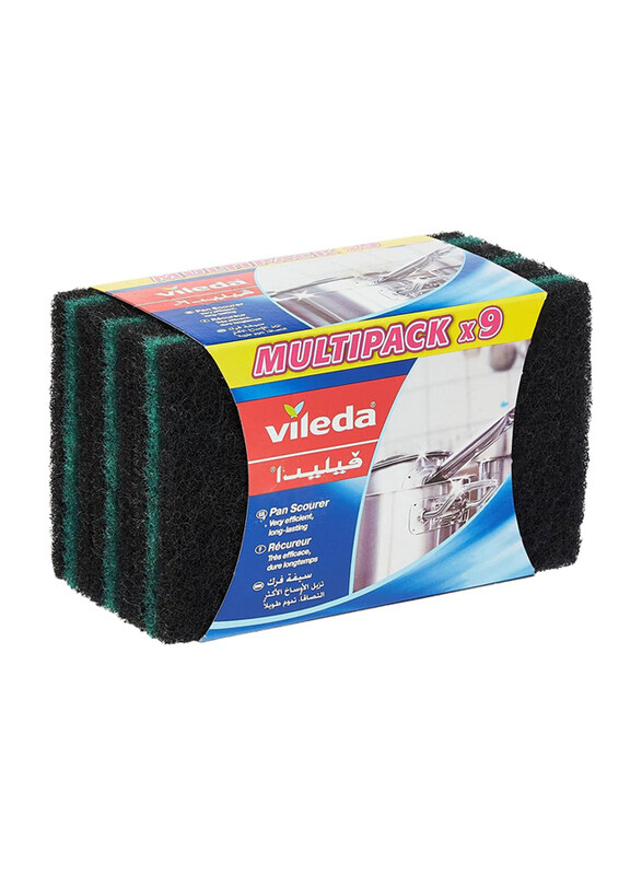 

Vileda Ultra Fresh Pan Flat Scourer, 9 Pieces