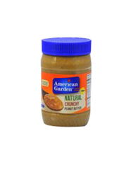 American Garden Natural Crunchy Peanut Butter, 454g