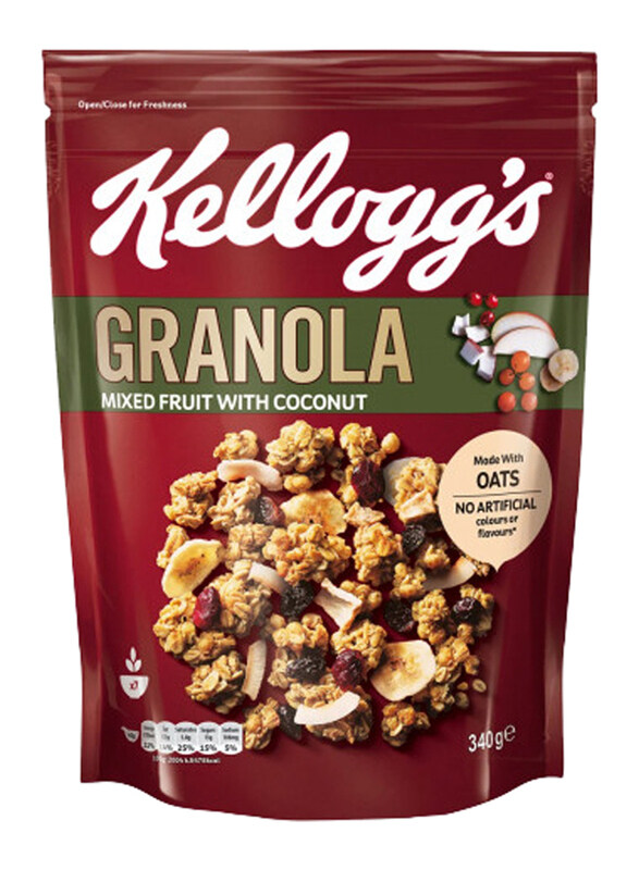 

Kellogg's Mixed Fruit with Coconut Granola, 340g