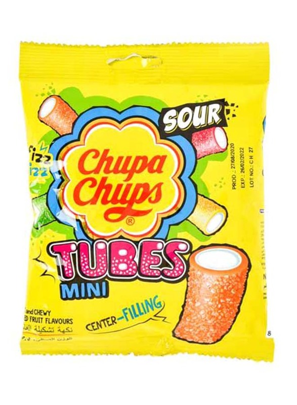Chupa Chups Mini Fruits Chews Candy Tubes, 85g