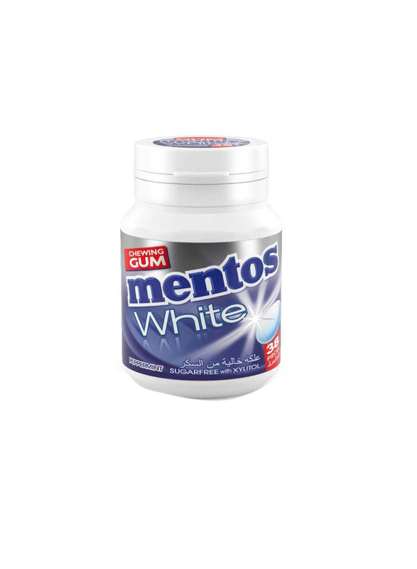 Mentos Peppermint Mentos White Sugar Free Chewing Gum, 38 Pieces, 54g