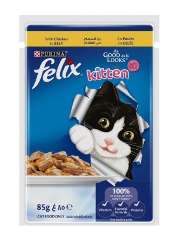 

Felix As Good As It Looks Chicken in Jelly Cats Wet Food, 85g