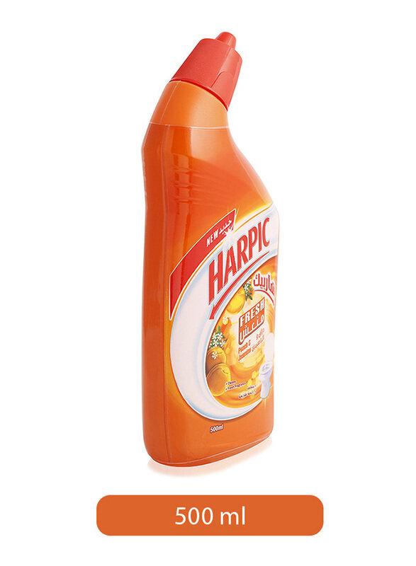 

Harpic Fresh Peach and Jasmine Liquid Toilet Cleaner, 500ml