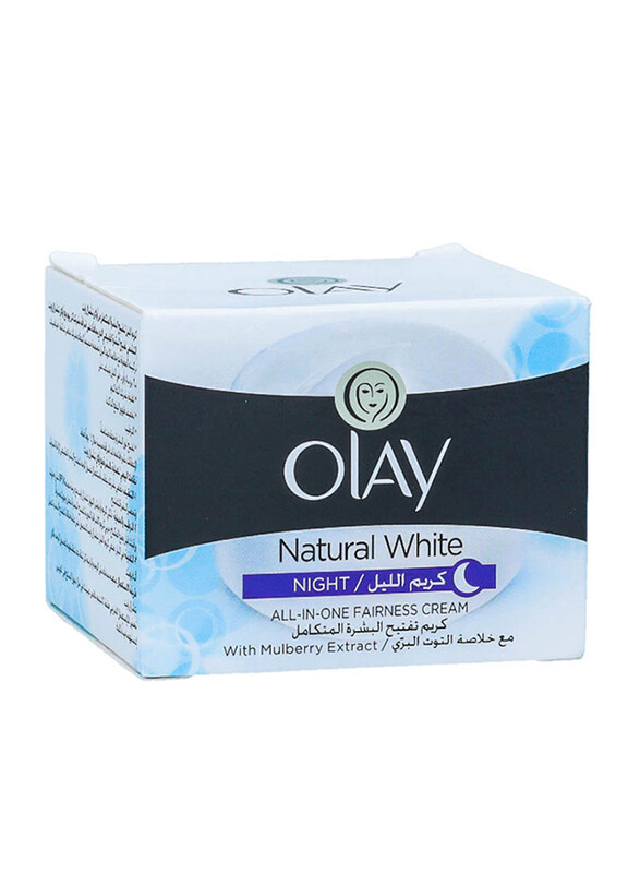 

Olay Natural White All-in-One Fairness Night Cream, 50gm