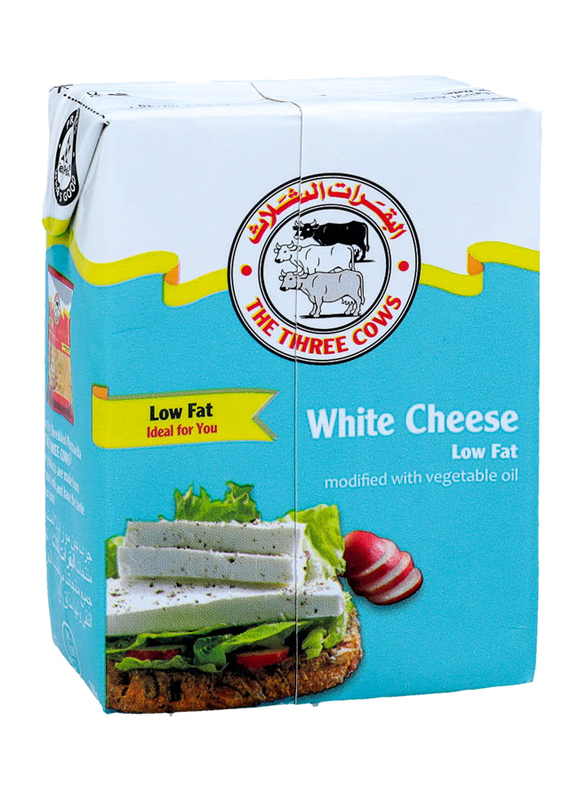 The Three Cows Low Fat White Cheese, 200g