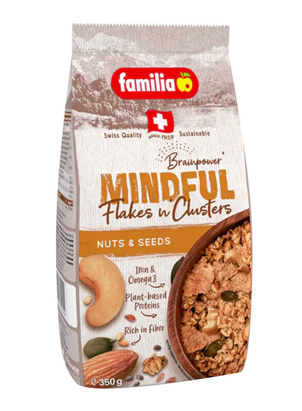 

Familia Mindful Flakes n Clusters Cereal Nuts & Seeds, 350g