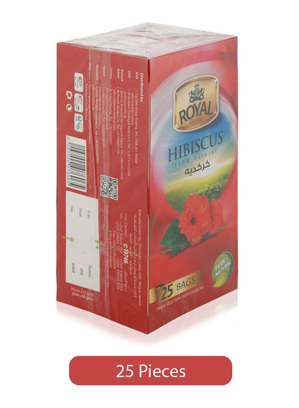 

Royal Hibiscus Pure & Natural, 25 Tea Bags x 2g