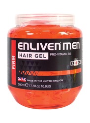 Enliven Men Firm Hold Hair Styling Gel for All Hair Types, 500ml