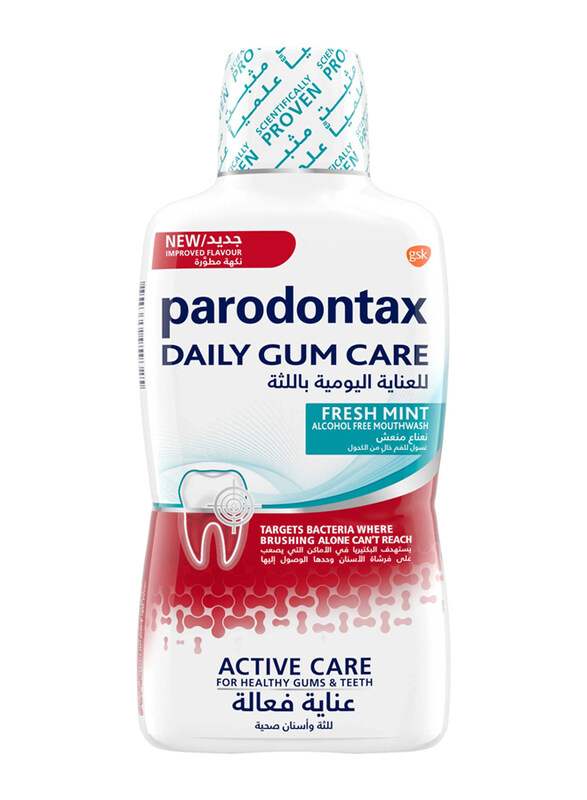 

Parodontax Fresh Mint Mouthwash, 500ml