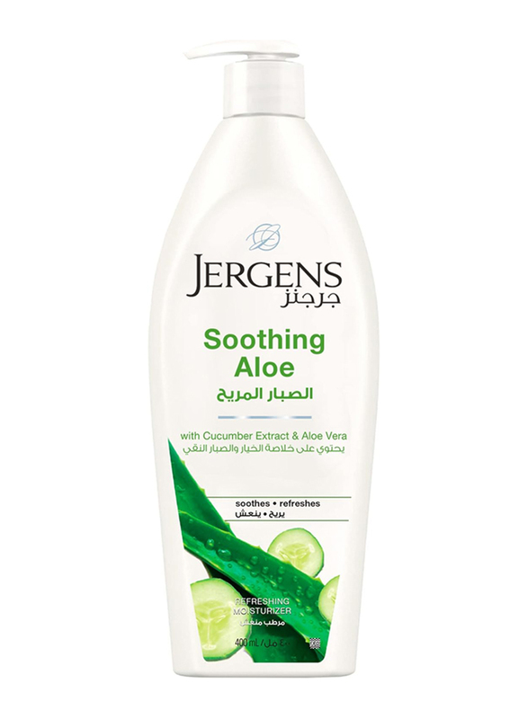 Jergens Soothing Aloe Refreshing Body Moisturizer, 400ml