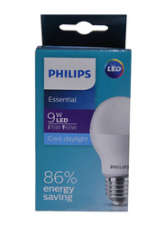 Philips Essential LED Cool Daylight Bulb, 9W, White
