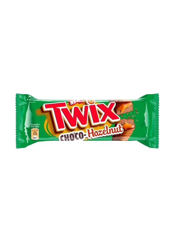 Twix Twin Chocolate Bar with Hazelnut, 50g
