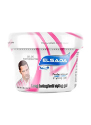 Elsada Professional Pink Hair Styling Gel for All Hair Types, 250ml