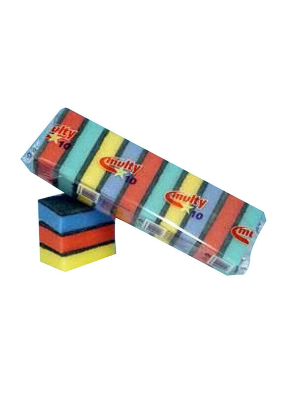 

Multy Scourers Sponge, Assorted colour, 10 Piece