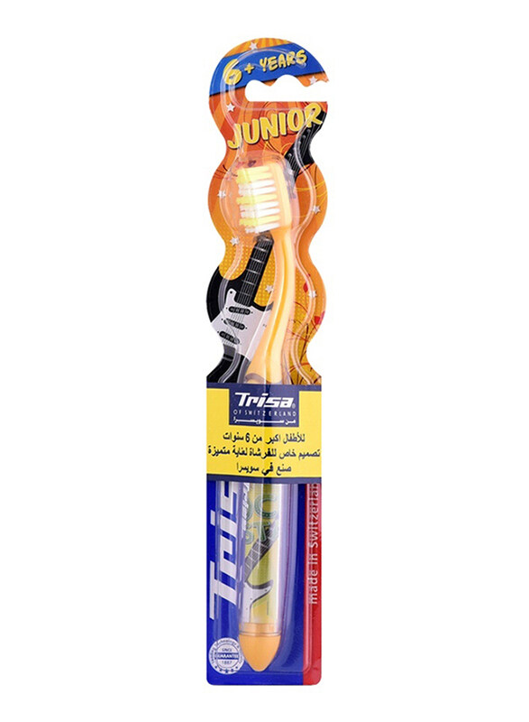 

Trisa 1-Piece Junior Toothbrush, Yellow