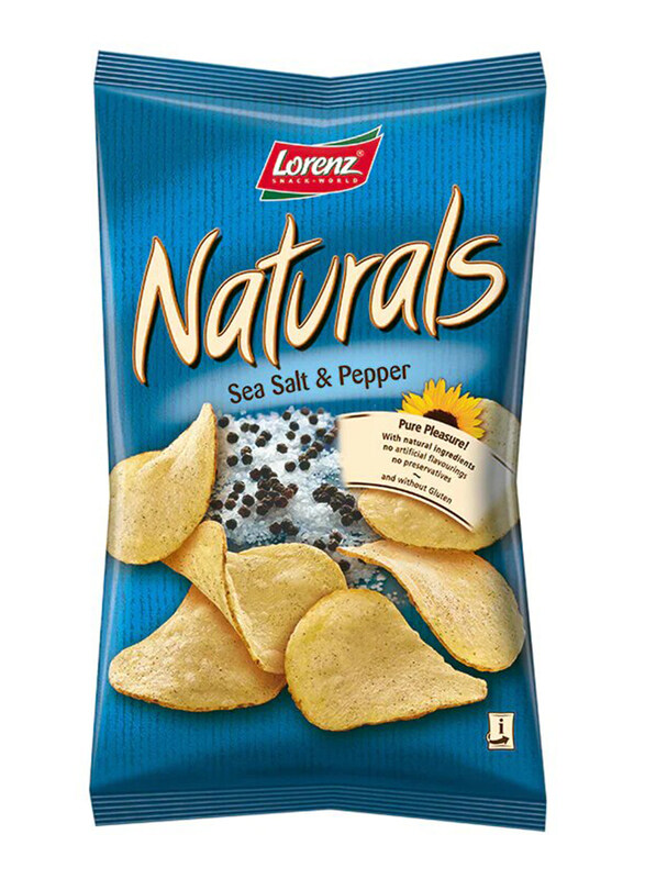 

Lorenz Naturals Sea Salt Pepper Potato Chips, 100g