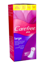 Carefree Plus Extra Protection & 3D Comfort Sanitary Pads, Large, 20 Pads