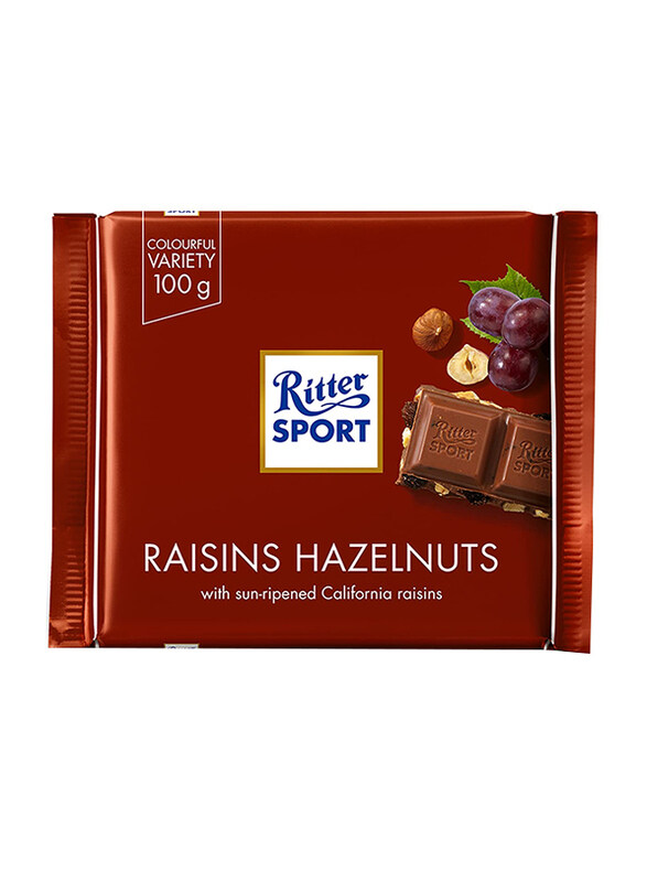 

Ritter Sport Raisins Hazelnuts Chocolate, 100g