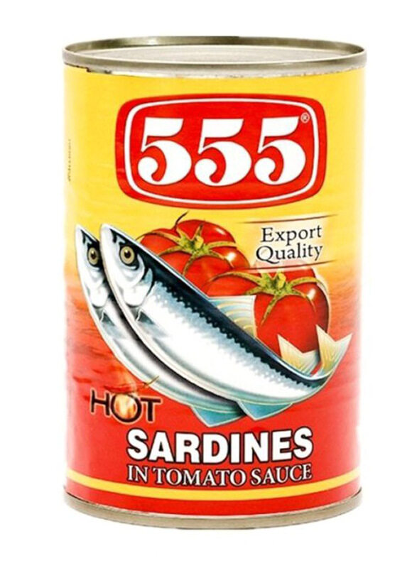 

555 Sardines In Tomato Sauce Hot, 155g