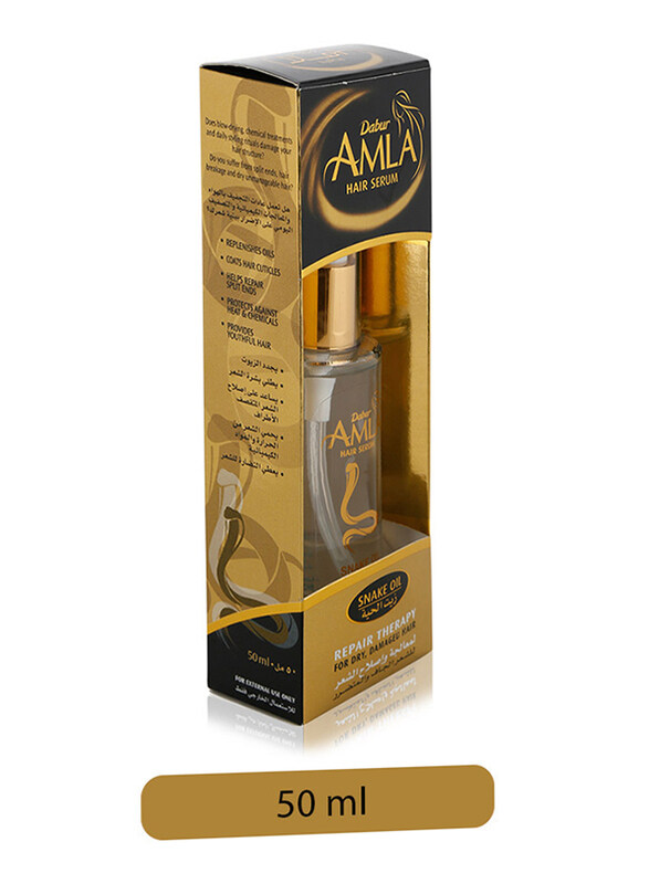 

Dabur Amla Repair Therapy Snake Oil Hair Serum for Damaged Hair, 50ml