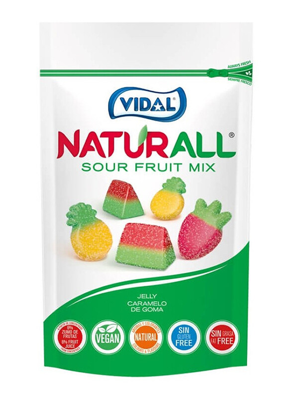 

Vidal Natural Sour Fruit Mix Candy, 180g