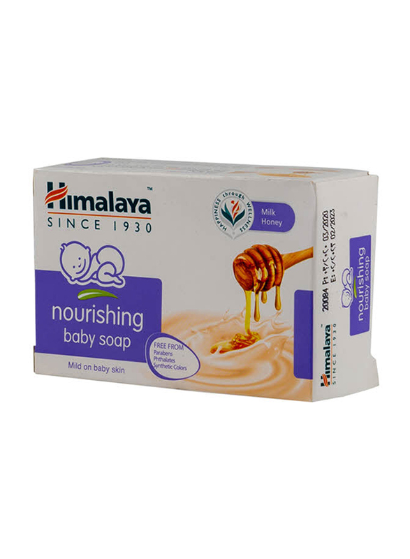 Himalaya 125gm Nourishing Milk Honey Baby Soap, 3+ Months, White