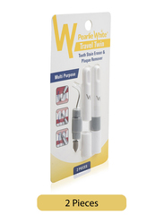 Pearlie White Travel Twin Stain Eraser and Plaque Remover, 2 Pieces