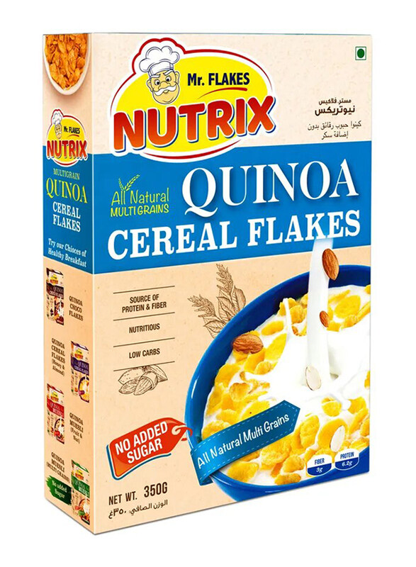 

Mr Flakes Nutrix Quinoa All Natural Multi Grains Cereal Flakes, 350g