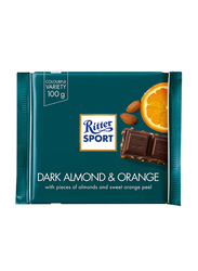 Ritter Sport Dark Almond & Orange Chocolate, 100g