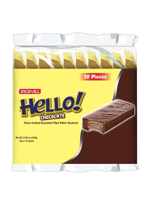 

Jack n Jill Chocolate Filled Wafer Sandwich, 10 Packs x 15g