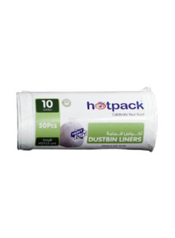 

Hotpack Dust Bin Liner Bag Roll, 45 x 55cm, 50 Pieces