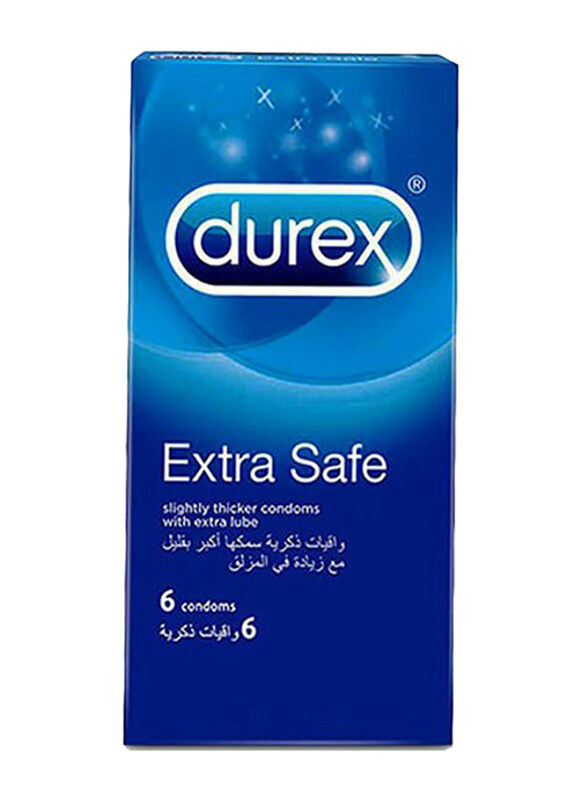 

Durex Extra Safe Condom for Men, 6 Pieces