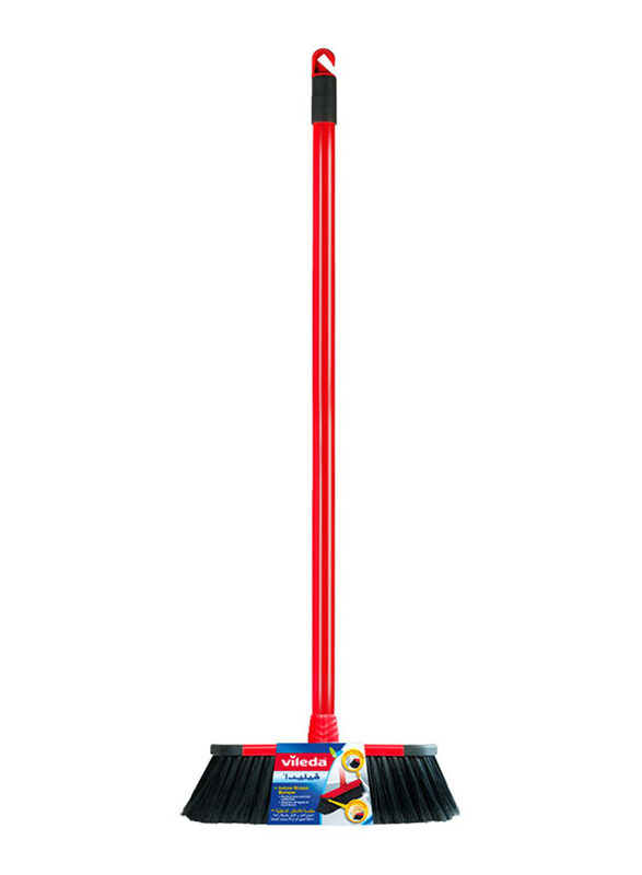 

Vileda Indoor Broom Bumper with Stick, Red